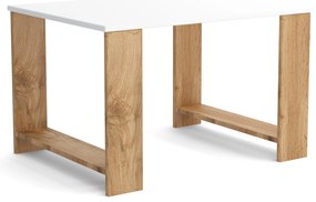 Stolik kawowy Ława Stół 65 cm MORI Dąb Wotan/Biały