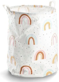 Płócienny kosz z uchwytami, Ø38 x 48 cm