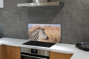 Panel szklany do Kuchni Spojrzenie Dzikiej Zebry