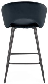 Hoker barowy H96 VELVET czarny HALMAR