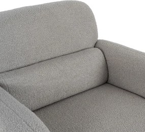 Fotel Wypoczynkowy do Salonu TOGO Szary Boucle Nowoczesny