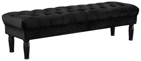 Ławka RINALDO - Czarny welur
