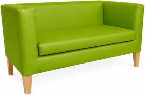 Sofa Monaco : Kolor nogi - Drewno, Kolor tkaniny - EKO-SKÓRA - 5D, Typ tkaniny - Eko-skóra , Wysokość nogi - 20 cm