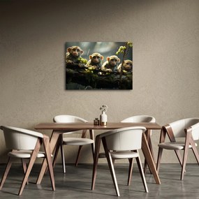 Obraz - Małpy (70x50 cm)