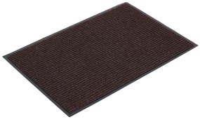 Trwała mata wejściowa z PVC 1+1 GRATIS, dywanowa, 90 x 150 cm, brązowa