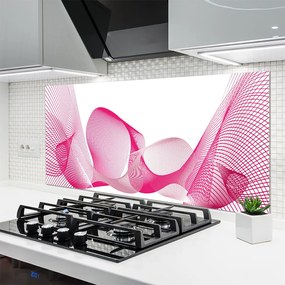 Szkło Ozdobne do Kuchni Płynna Geometria Linii