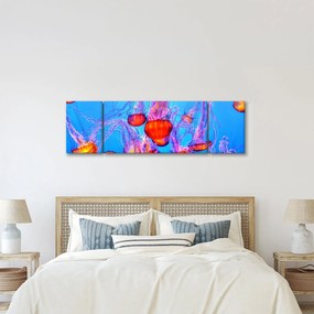 Obraz meduz w morzu (170x50 cm)