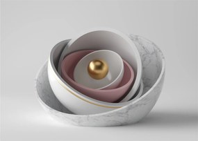 Obraz na szkle - Złota perła (70x50 cm)
