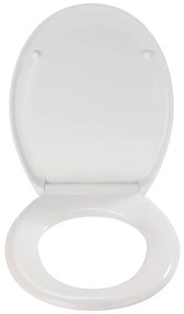 Biała deska sedesowa wolnoopadająca Wenko Premium Ottana, 45,2x37,6 cm