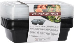 Excellent Houseware Zestaw plastikowych pojemników1200 ml, 10 sztuk