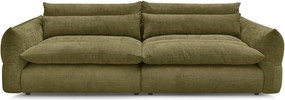 Zielona sofa z tkaniny szenilowej 276 cm Neil – Bobochic Paris