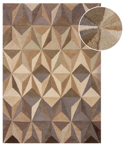 Beżowy wełniany dywan 120x170 cm Reverie – Flair Rugs