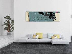 Obraz - Latający balon z tęczą (170x50 cm)