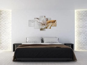 Obraz - Atrament marmurkowy (125x70 cm)