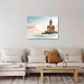 Obraz - Budda nadzorujący ziemię (70x50 cm)