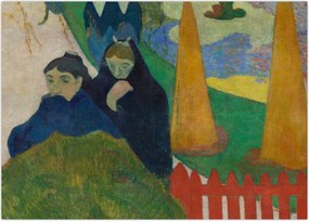 Obraz na szkle - Paul Gauguin, Arlésiennes (Mistral) , reprodukcje (70x50 cm)