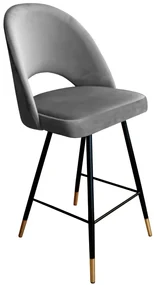 Hoker niski ISKAR VELVET GOLD szary ATOS