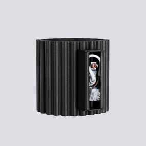 Kinkiet AURA czarny G9 ryflowany  SOLLUX  LIGHTING