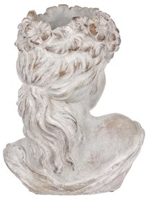 Betonowa obudowa Bysta głowa kobiety, średnica 23cm, 23 x 17 x 30 cm
