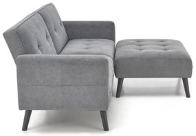 Sofa rozkładana CORNELIUS szara HALMAR