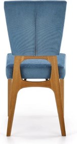 Tapicerowane krzesło do jadalni na drewnianych nogach Wenanty