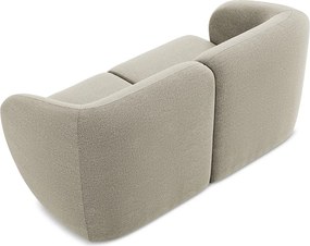 Modułowa sofa 2-osobowa - z tkaniny bouclé - kreci - LANI
