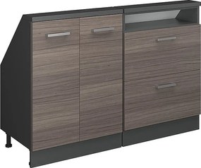 Szafka kuchenna na dach skośny szlachetna szarość 120x46x81.6 r-line