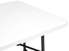 Zestaw cateringowy - stół bankietowy 180 cm i 2 ławki Party, biały
