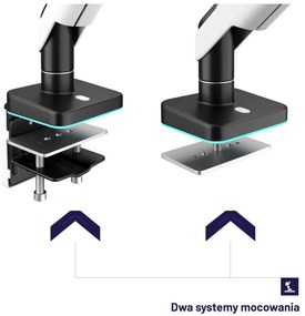 Uchwyt na monitor LED RGB X-Arm