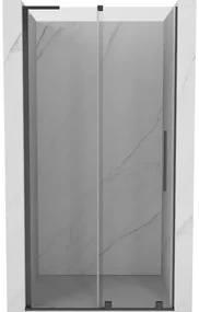 Mexen Velar L drzwi prysznicowe rozsuwane 90 cm, transparent, gun gray szczotkowany - 871-090-003-01-66