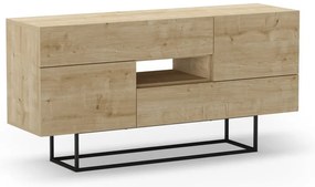 Niska komoda w dekorze dębu 145x82 cm Titan – Marckeric