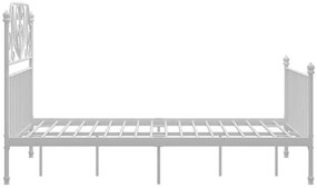 Białe industrialne łóżko metalowe 120x200 cm - Hadson