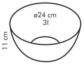 Tescoma GIRO salaterka szklana 24 cm