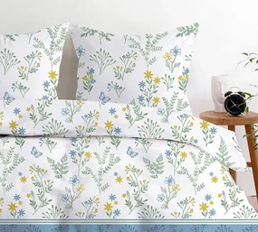 Pościel bawełniana Greno Premium Santorini 220x200 cm niebieska GRENO