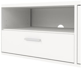 Biała szafka pod TV 177x38 cm Media – Tvilum