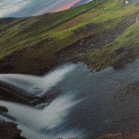 Obraz - Kirkjufell o zachodzie słońca (170x50 cm)