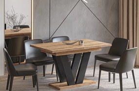 Stół z nogami w kształcie litery V Lara rozkładany od 130 do 210 cm