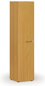 Szafa biurowa wąska PRIMO WOOD, 1781 x 400 x 420 mm, buk