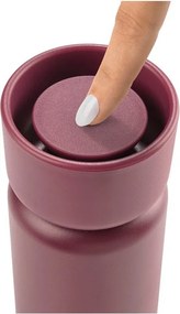 Bordowy kubek termiczny ze stali nierdzewnej 400 ml Singles – Zone