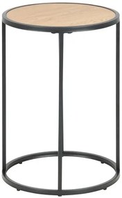 Kawowy stolik loft - Soros 40x40 - czarny