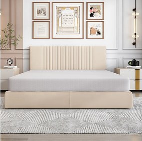 Materac 140x200 cm pianka gr. 16 cm - twardość H3 - certyfikat Oeko-Tex - Biały