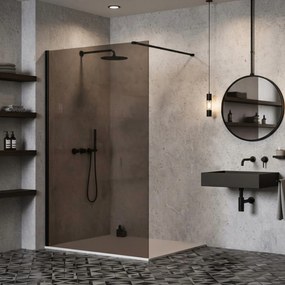 Kabina prysznicowa Walk-In Rea Flexi Brown / Black 130