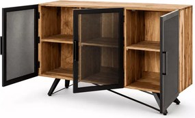 Komoda LOFT 150 cm Asmita z litego drewna egzotycznego - akacja indyjska