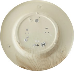 Klasyczna lampa sufitowa naturalna z białym szkłem - Mesiac