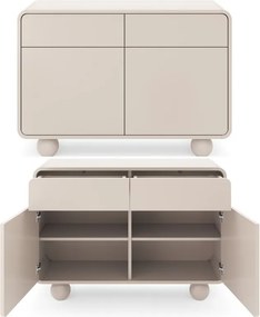 Kaszmirowa komoda 2-drzwiowa Albion KSZ108, na kulach