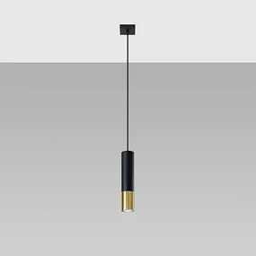 Lampa wisząca LOOPEZ 1 czarna/złota