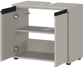 Szara szafka pod umywalkę 63x55 cm Lemont – Germania