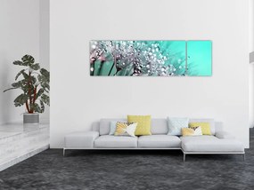 Obraz - zroszona roślina (170x50 cm)