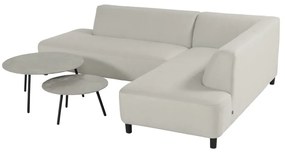 Jasnoszara aluminiowa sofa ogrodowa (prawostronna) Monaco – Hartman