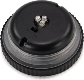 Szklana lampa solarna LED na balkon i taras, 15,5 cm